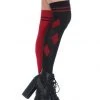Leg Avenue Accessories Harlequin Dual-Color Over The Knee Socks Black/Red 2 Leg Avenue Accessories Harlequin Dual-Color Over The Knee Socks Black/Red