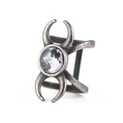 Rogue And Wolf Hecate Ring In Slate Steel