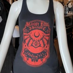 Bloody Rose Boutique Bloody Rose Bat - Red - Women's Tank Top Women's Stuff