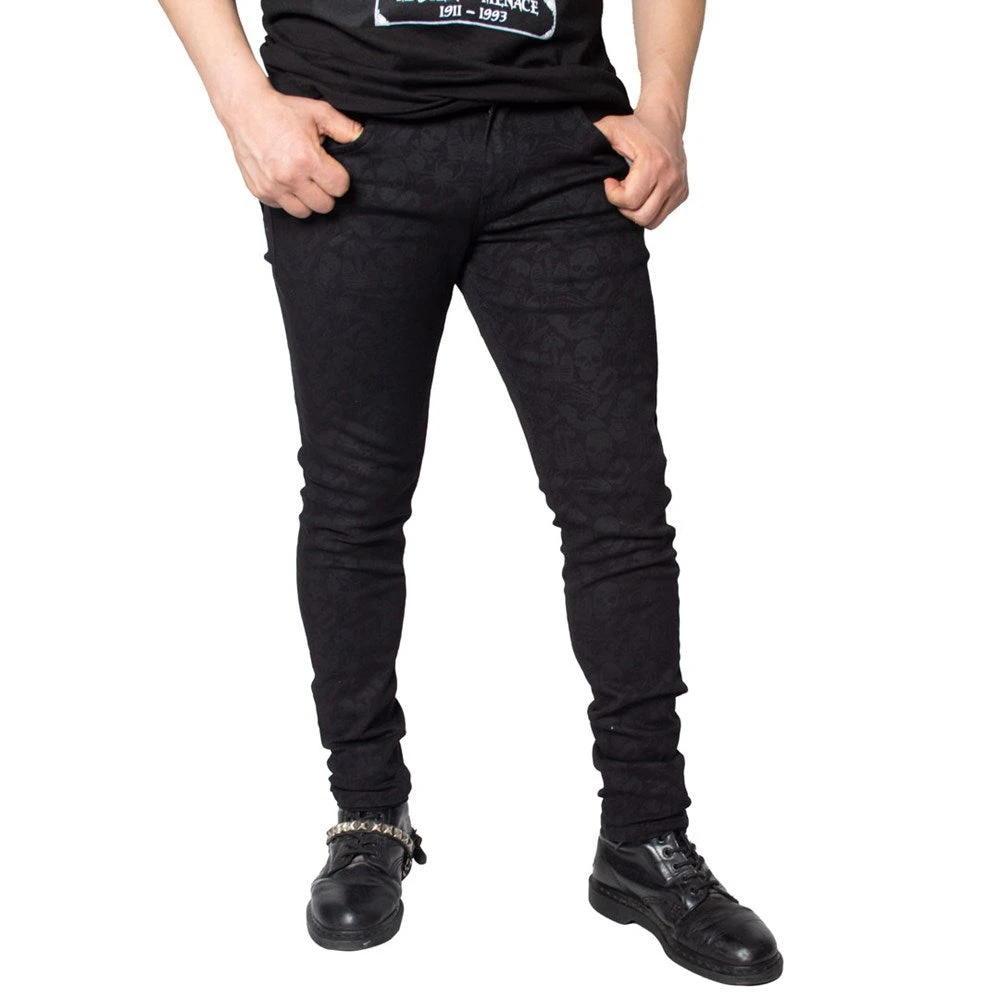 Kreepsville666 Death Repeat Black Skinny Jeans Men's Stuff 3 Kreepsville666 Death Repeat Black Skinny Jeans Men's Stuff