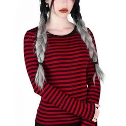 Killstar Jett Long Sleeve Top - Blood Women's Stuff
