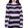 Killstar Lavender Mist Knit Sweater 2 Killstar Lavender Mist Knit Sweater
