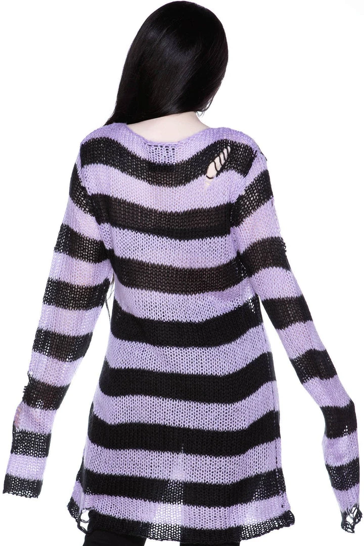 Killstar Lavender Mist Knit Sweater 4 Killstar Lavender Mist Knit Sweater