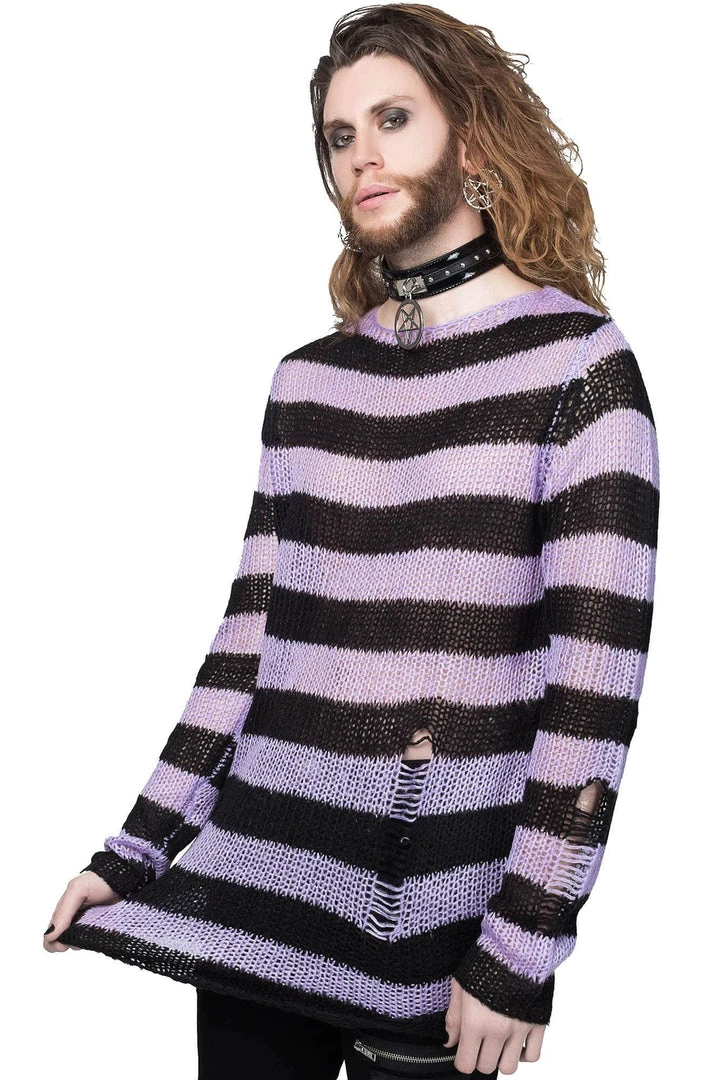 Killstar Lavender Mist Knit Sweater 6 Killstar Lavender Mist Knit Sweater