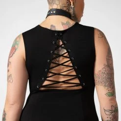 Killstar Women's Stuff Lawless Lace-Up Dress