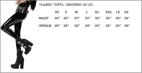 Lip Service Women's Stuff 4-Way Stretch PVC Leggings 8 Lip Service Women's Stuff 4-Way Stretch PVC Leggings