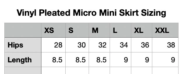 Lip Service Women's Stuff Vinyl Pleated Micro Mini Skirt 9 Lip Service Women's Stuff Vinyl Pleated Micro Mini Skirt