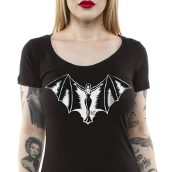 Lucky 13 VAMPY Modal/Cotton Scoop Neck Tee