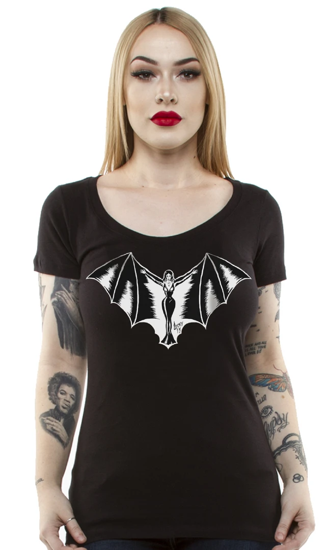 Lucky 13 VAMPY Modal/Cotton Scoop Neck Tee 4 Lucky 13 VAMPY Modal/Cotton Scoop Neck Tee