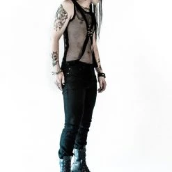 Lip Service Cross Strap Fishnet Top Men's Stuff