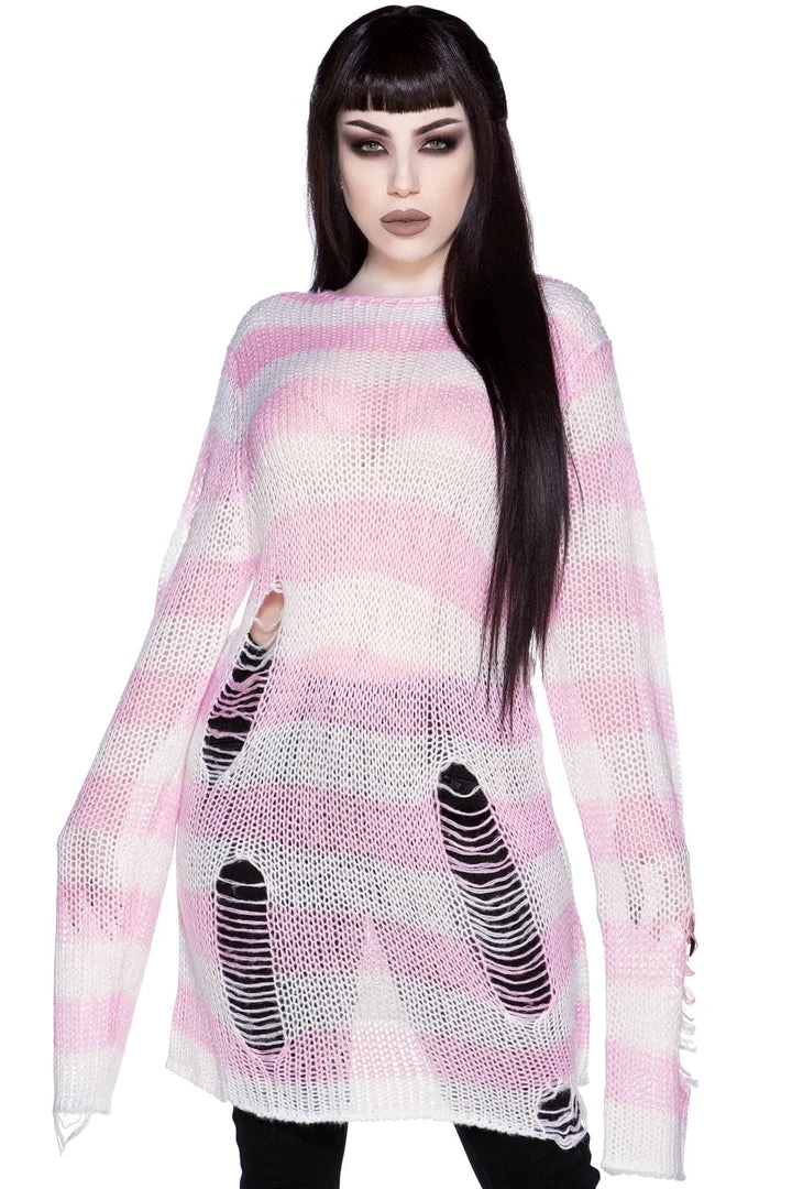 Killstar Men's Stuff Marshmallow Knit Sweater 3 Killstar Men's Stuff Marshmallow Knit Sweater