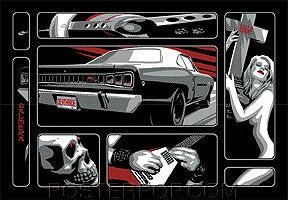 Poster Pop Almera Death Ride Sticker 3 Poster Pop Almera Death Ride Sticker