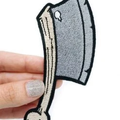 Project Pinup Meat Cleaver Iron On Embroidered Patch Gift Ideas
