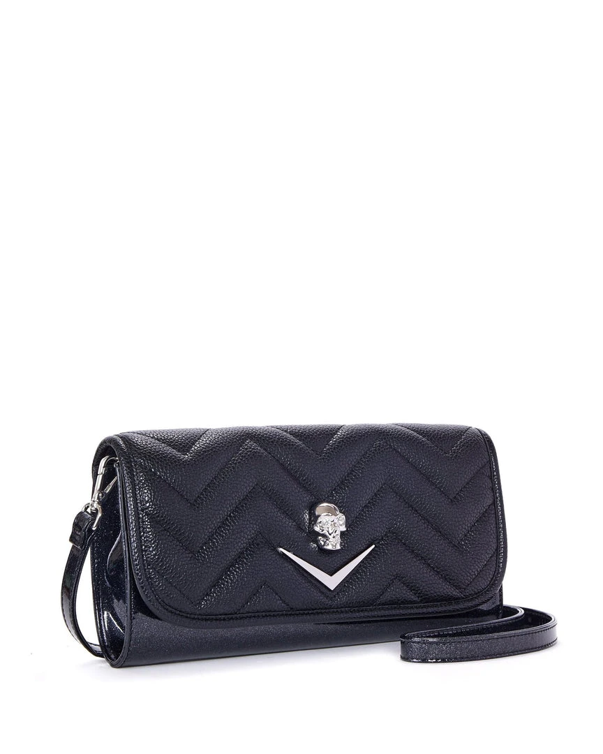 Lux De Ville Mini Hellraiser Tote Black And Midnight Sparkle Bags & Backpacks 3 Lux De Ville Mini Hellraiser Tote Black And Midnight Sparkle Bags & Backpacks