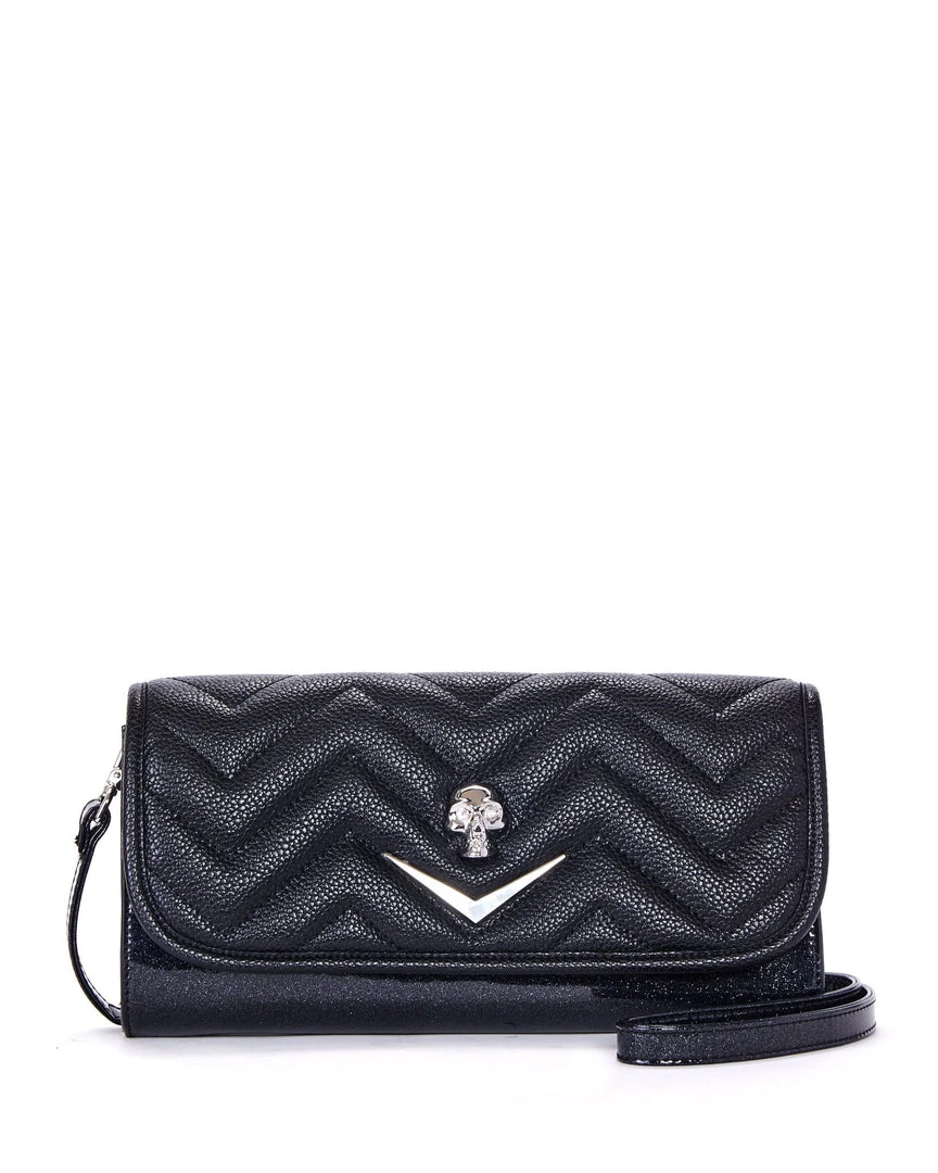 Lux De Ville Mini Hellraiser Tote Black And Midnight Sparkle Bags & Backpacks 4 Lux De Ville Mini Hellraiser Tote Black And Midnight Sparkle Bags & Backpacks