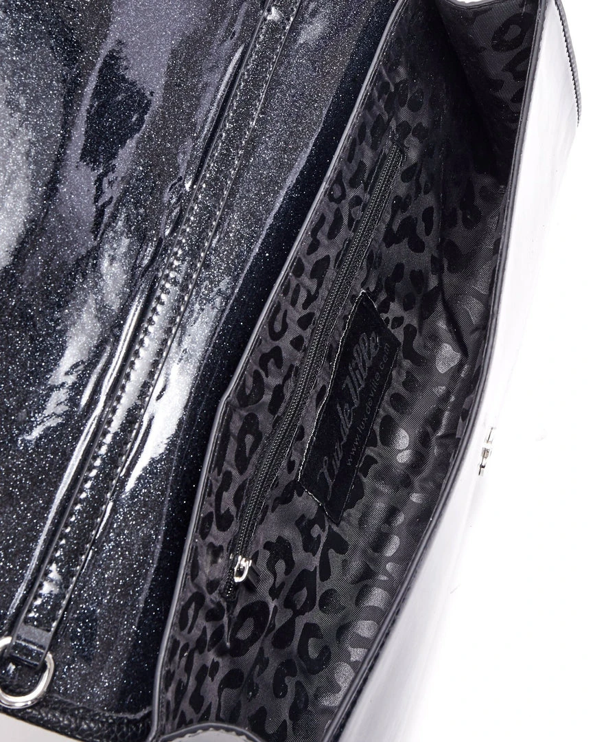 Lux De Ville Mini Hellraiser Tote Black And Midnight Sparkle Bags & Backpacks 6 Lux De Ville Mini Hellraiser Tote Black And Midnight Sparkle Bags & Backpacks