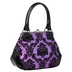 Rock Rebel Mistress Kisslock Bag In Purple Bags & Backpacks