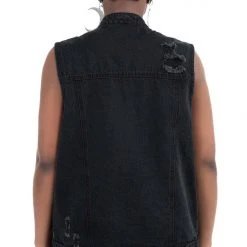 Killstar Nightrider Denim Vest 12 Killstar Nightrider Denim Vest