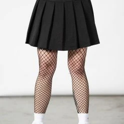 Killstar Women's Stuff No Lip Pleated Skirt