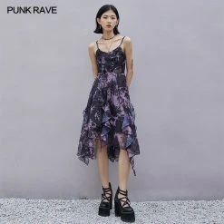 Punk Rave Nicola Organza Print Dress