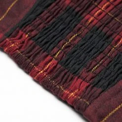 Punk Rave Plaid Panic Top