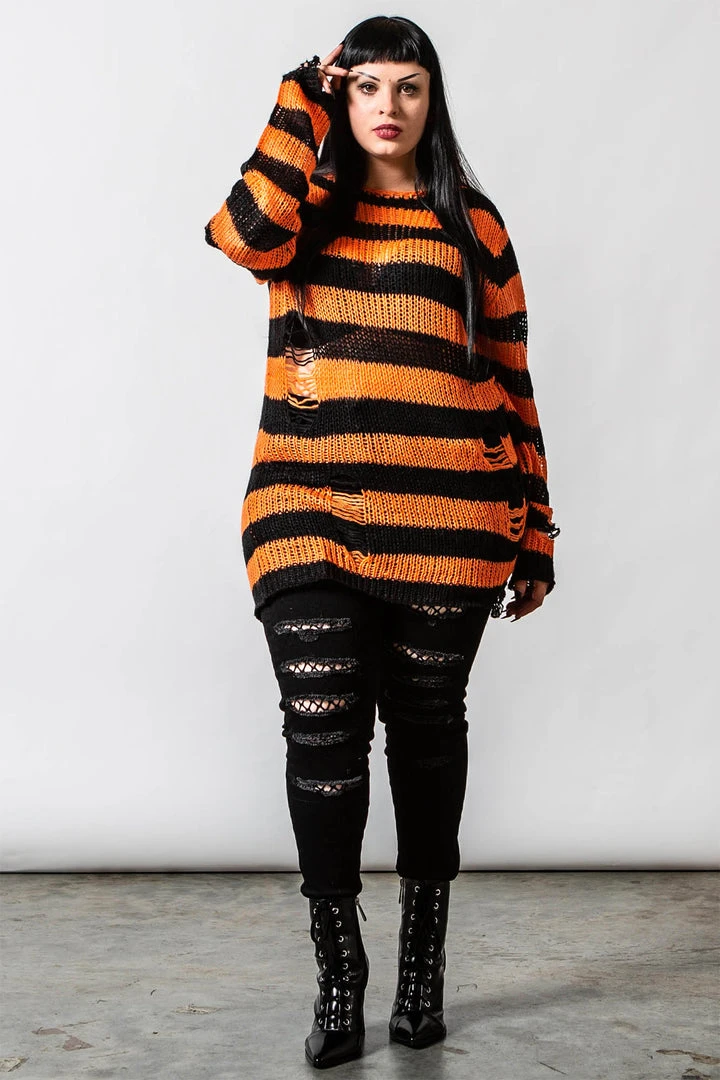 Killstar Men's Stuff Pumpkin Knit Sweater 9 Killstar Men's Stuff Pumpkin Knit Sweater