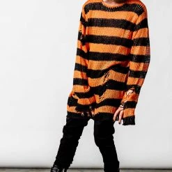 Killstar Men's Stuff Pumpkin Knit Sweater 11 Killstar Men's Stuff Pumpkin Knit Sweater