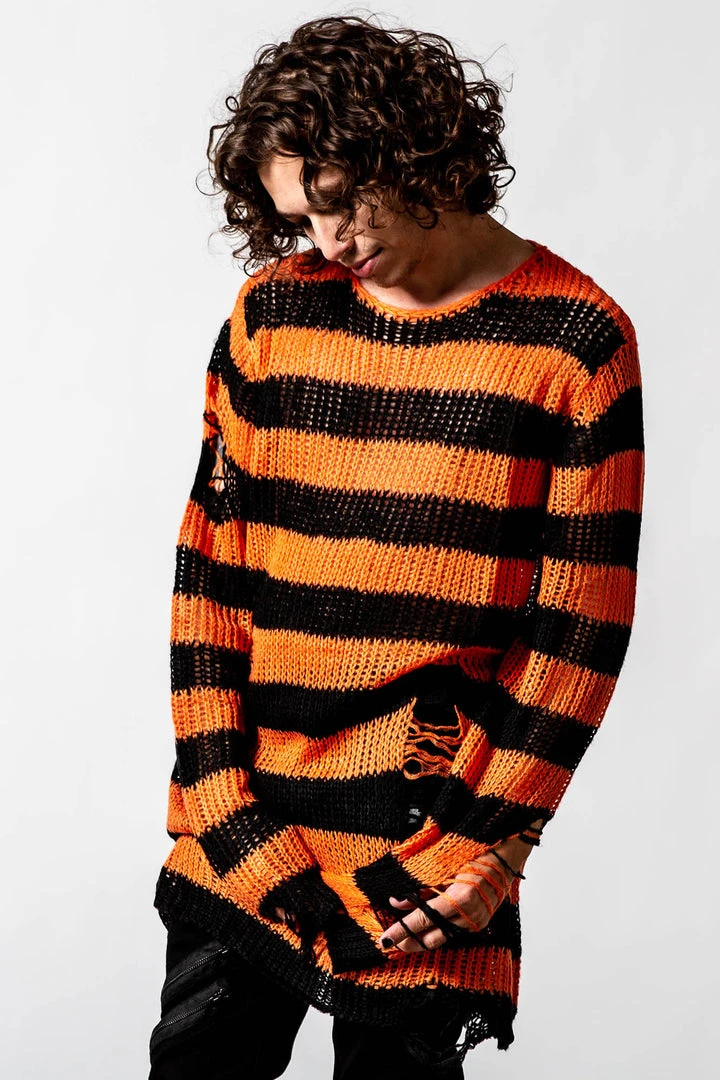 Killstar Men's Stuff Pumpkin Knit Sweater 6 Killstar Men's Stuff Pumpkin Knit Sweater