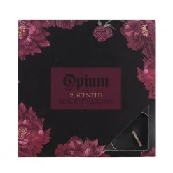 Gothic Gifts Gift Ideas Pack Of 9 Opium Scented Black Tealights