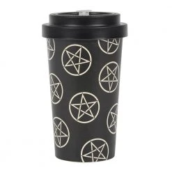 Gothic Gifts Pentagram Bamboo Eco Travel Mug Gift Ideas