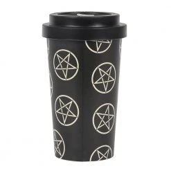 Gothic Gifts Pentagram Bamboo Eco Travel Mug Gift Ideas