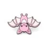LuxCups Creative Pink Bat Enamel Pin
