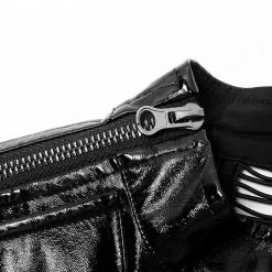 Punk Rave Women's Stuff Patent Leather Hollowed Out Dress