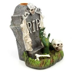 Gothic Gifts RIP Zombie Hand Tombstone Backflow Incense Burner Gift Ideas