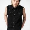 Killstar Ruse Denim Vest Men's Stuff