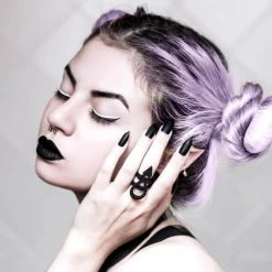 Rogue And Wolf Jewelry Rune Ring In Black 7 Rogue And Wolf Jewelry Rune Ring In Black