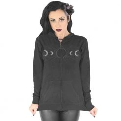 Serpentine Black Moon Women's Lightweight Hoodie