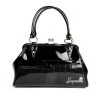 Sourpuss Shock Me Handbag - Black/Black Bags & Backpacks