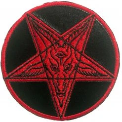 Kreepsville666 Satanic Circle Shiny Red Patch Gift Ideas