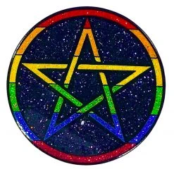 Geeky And Kinky Pride Pentagram Enamel Pin