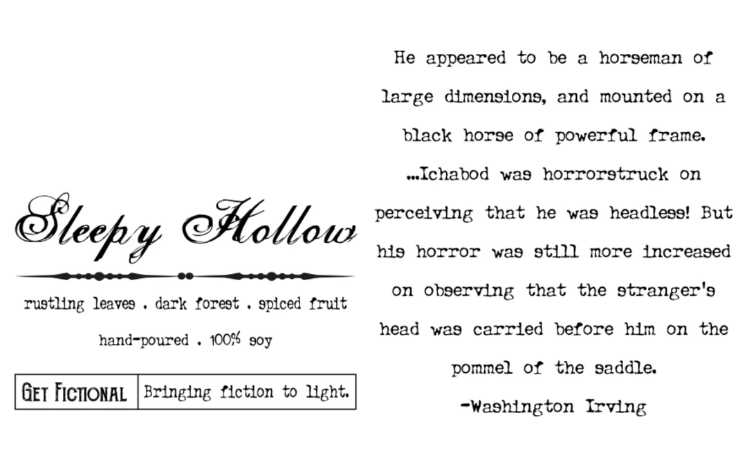 Get Fictional Sleepy Hollow - Wax Melt 5 Get Fictional Sleepy Hollow - Wax Melt