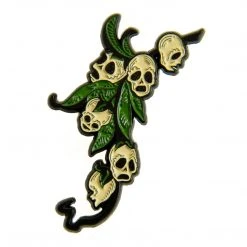 Ectogasm Pins Snapdragon Skull Botanical Enamel Pin