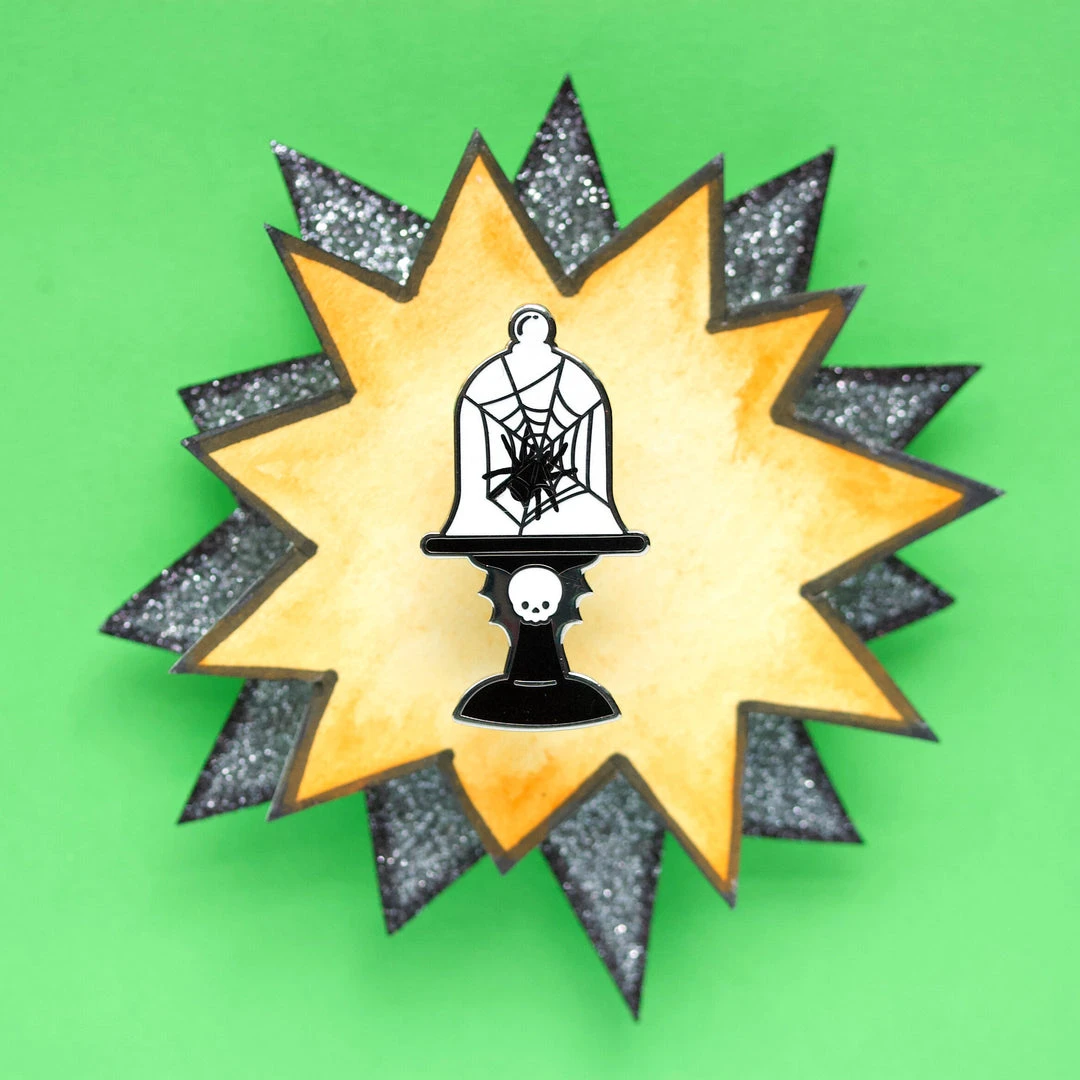 LuxCups Creative Spider Cloche Enamel Pin Pins 6 LuxCups Creative Spider Cloche Enamel Pin Pins