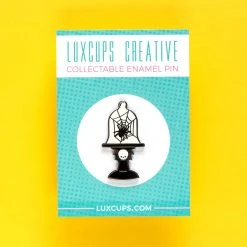 LuxCups Creative Spider Cloche Enamel Pin Pins 11 LuxCups Creative Spider Cloche Enamel Pin Pins
