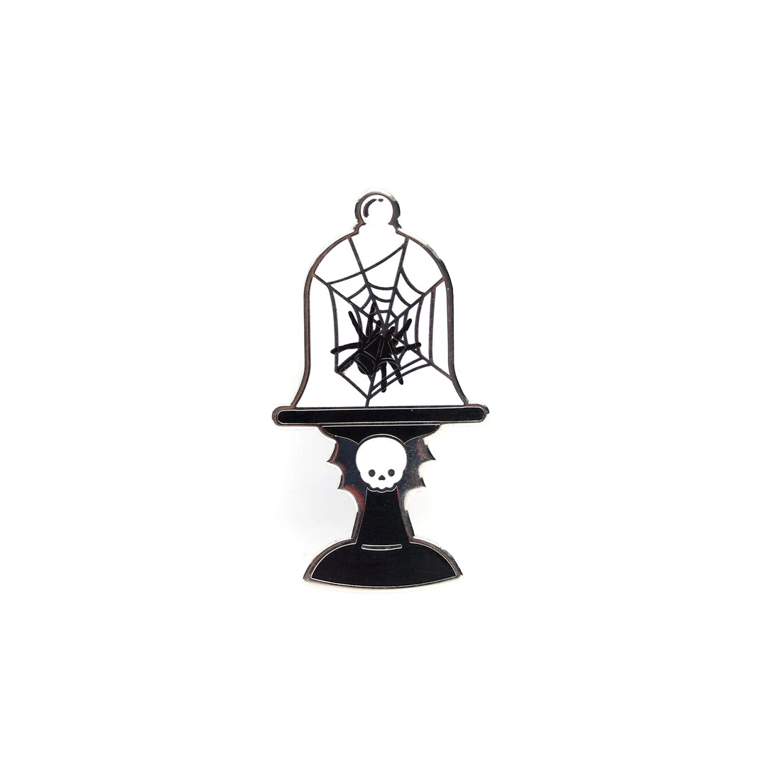 LuxCups Creative Spider Cloche Enamel Pin Pins 3 LuxCups Creative Spider Cloche Enamel Pin Pins