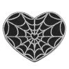 Kreepsville666 Spiderweb Heart Silver Patch Patches 1 Kreepsville666 Spiderweb Heart Silver Patch Patches