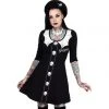 Kreepsville666 Spooky Girl Flare 3/4 Sleeve Dress