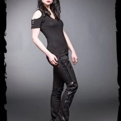 Queen Of Darkness Pants With Black Zippers