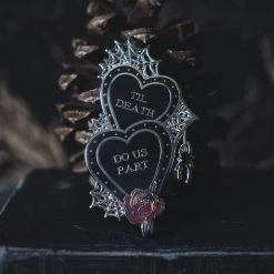 Lively Ghosts Til Death Enemel Pin