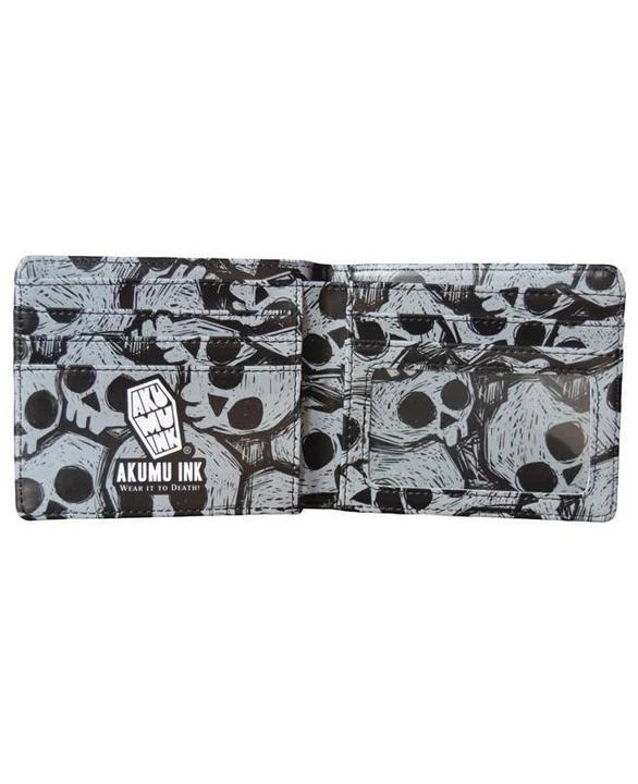 Akumu Ink Men's Stuff Tone Death Bi-fold Wallet 5 Akumu Ink Men's Stuff Tone Death Bi-fold Wallet
